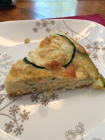 Life at One Forty One Zucchini Pie Slice